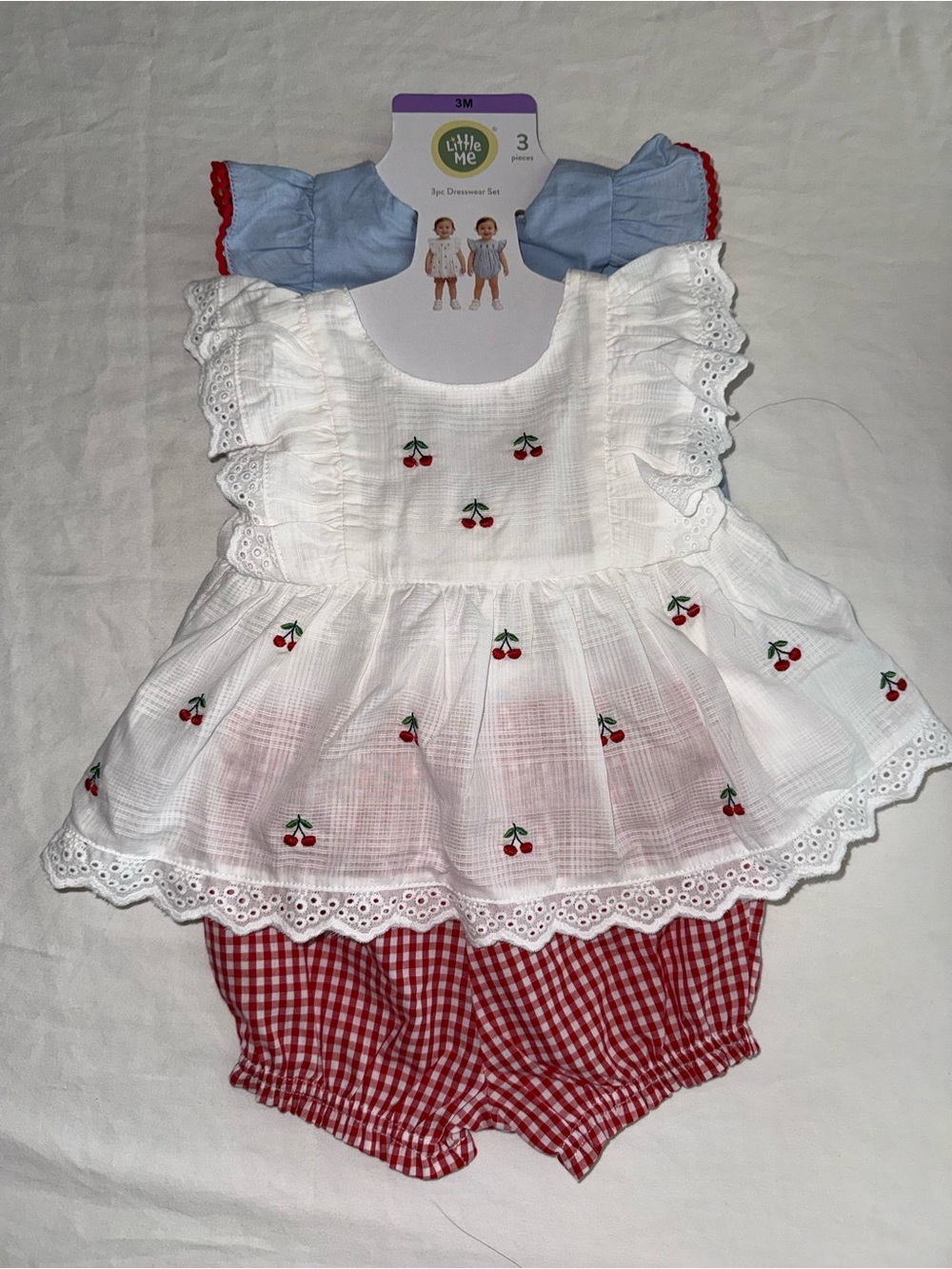 NWT Little Me matching sets shirt, shorts, romper | baby girl summer lot